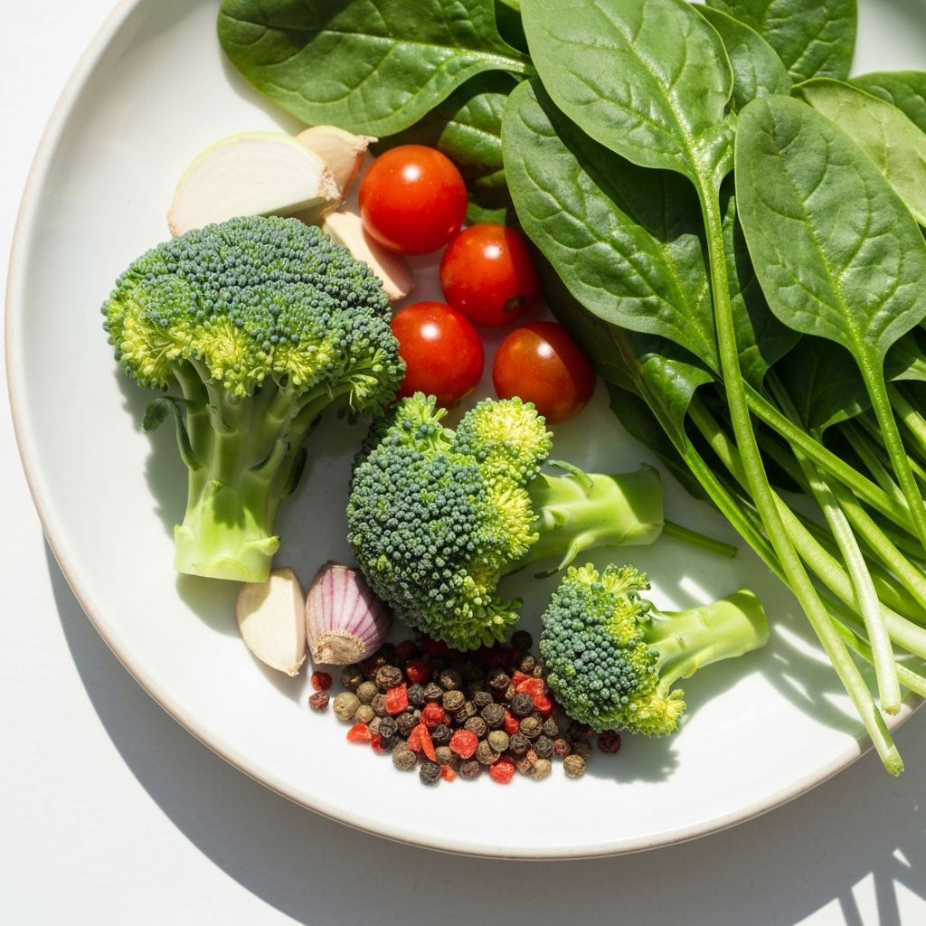 Vibrant fresh vegetables displaying natural nutrition